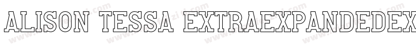 alison tessa extraexpandedextra字体转换